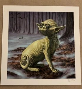 Stampa Yoda Sfinge firmata da Casey Weldon - Foto 1 di 1
