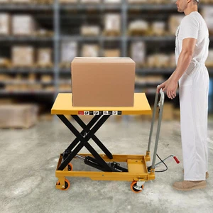 226.8kg/500lbs Hydraulic Scissor Lift Table For Material Handling Transportation - Picture 1 of 24