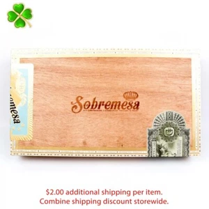 Caja de cigarros de madera vacía Sobremesa Brulee Robusto 11,75" x 6,5" x 1,75" - Imagen 1 de 12