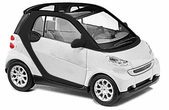 Busch 60202 - 1/87/H0 Smart Fortwo 07 White - Kit - New - Image 1 of 1