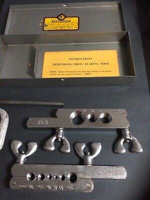 Vintage Armstrong Bros Flaring Tool Set No 7080 In Original Metal Case-COMPLETE • 49.06£