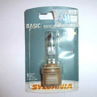 Lâmpada de farol padrão Sylvania 893 nova no pacote - Imagem 1 de 2