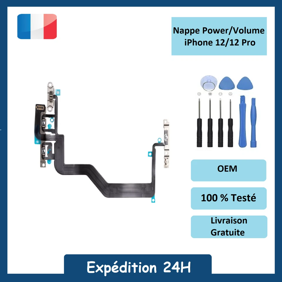 APPLE Nappe Power + Volume iPhone 12/12 Pro