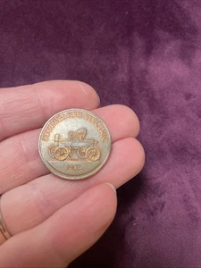 1968 Commemorative Car Token Coin Memorabilia 1902 Studebaker Electric - Picture 1 of 2
