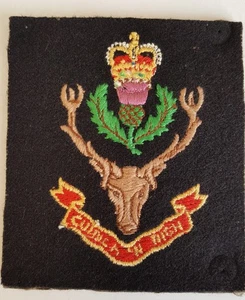 Blazer-Abzeichen Seide maschinenbestickt, Highlanders - Bild 1 von 3