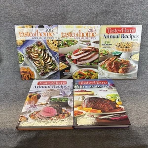 Lot of 5 Taste of Home Annual Recipes Cookbooks 2012-2016 HC Country Cooking - Picture 1 of 2
