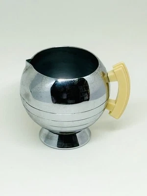 Art Deco Chase Chrome Bakelite Handle Kent Creamer Coronet - Изображение 1 из 4