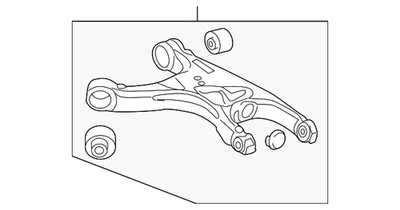 Genuine Audi Lower Control Arm 8R0-505-312-F - Image 1 of 3
