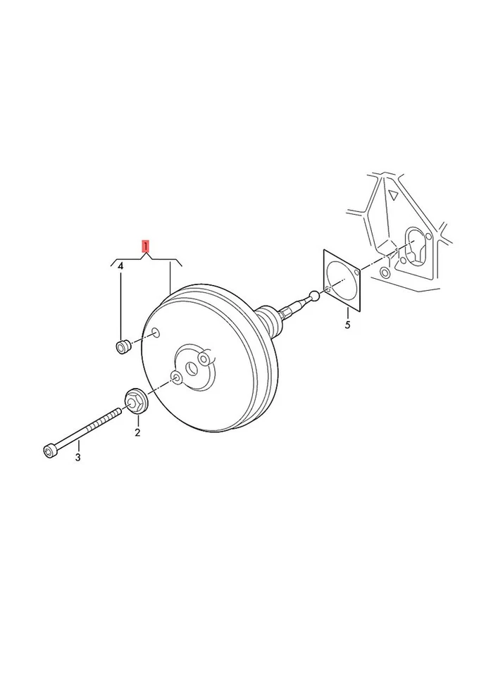 Genuine AUDI VW Audi Q8 Q7 Touareg 4MB 4MG 4MN CR7 Brake Servo 4M0612107G - Imagem 1 de 1