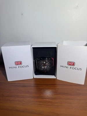 MINI FOCUS Hombre Reloj Rectángulo Silicona Reloj Pulsera Militar Deportivo Relojes Hombres Foto 1 de 4