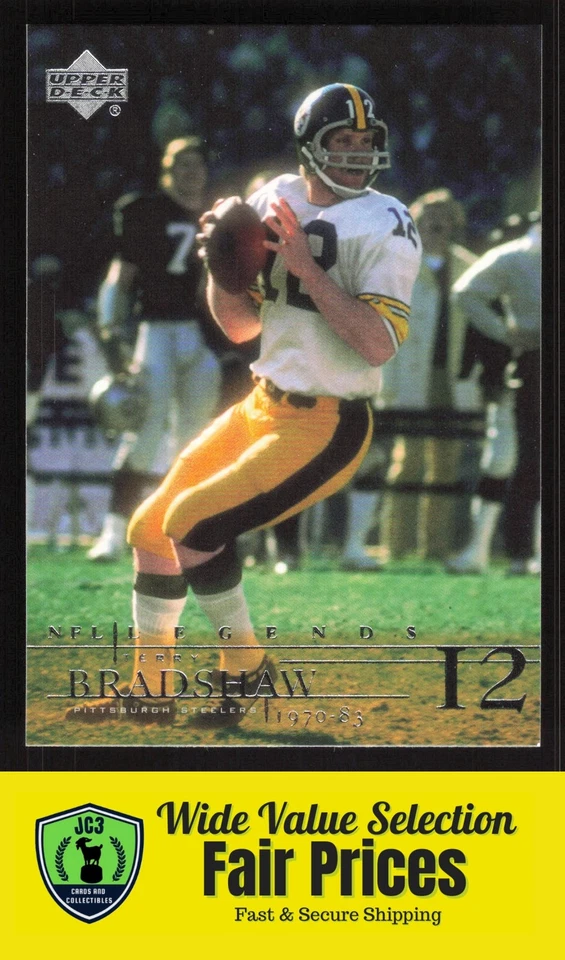 2001 Upper Deck Legends Terry Bradshaw #69 Pittsburgh Steelers Football Card - Image 1 of 2