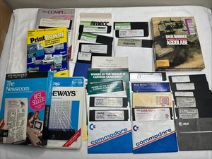 Commodore Computer Lot of Games, software, manuals -UNTESTED - Picture 1 of 5