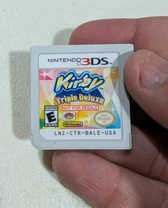 3DS Kirby Triple Deluxe Not For Resale with Back sticker game Demo Cart TESTED - Picture 1 of 5
