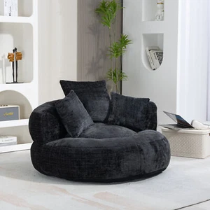 COOLMORE Lazy Sofa Durable Comfort Lounger High Back Bean Bag Chair Couch With T - Picture 1 of 12