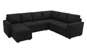 Latitude Run Sectional Modular Sofa Bed With Storage Chaise - Picture 1 of 4