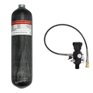 TUXING 4500Psi Pcp Air Tank 3L 32CF Carbon Fiber Tank with Valve for Air Gun - Picture 1 of 8