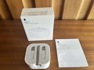 Apple Genuine 20W USB-C Power Adapter UK Plug For iPhone 15,14,13,12,11 (sealed) - Picture 1 of 5