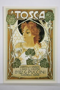 Postcard Advert Reproduction Giuseppe Tosca Theatre Poster - Nuova Arti - Bild 1 von 2