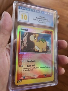 (POP 2) CGC 10 Reverse Holo Numel 61/109 EX Ruby & Sapphire 2003 Pokemon  - Picture 1 of 8