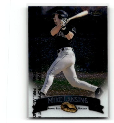 1998 Finest Mike Lansing Colorado Rockies #153 BASEBALL - Image 1 of 2