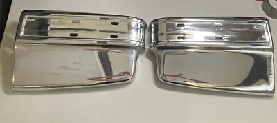 Cadillac Fleetwood 1977-1979 1978 parachoques delantero derecho y derecho esquina cromo OEM Foto 1 de 4