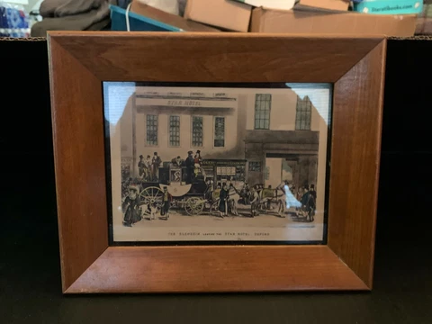Vintage Color Tinted Print The Blenheim Leaving The Star Hotel Oxford Cover