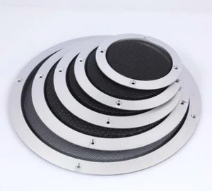1ps 6# 3/4/5/6.5/8/10"inch Speaker grille Subwoofer net cover Silver Audio Parts - Picture 1 of 7