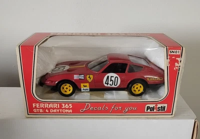 POLISTIL #SN01 FERRARI 365 GTB/4 Daytona rojo - modelo escala 1:41 (Hecho en Italia) Foto 1 de 4