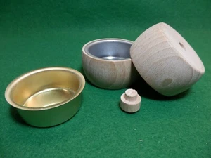 Teelichthalter Holztülle Ø 40mm Messingtülle Lichtertülle Pyramide umrüsten#89 - Bild 1 von 13