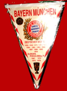 Wimpel Bayern München m.d.Erfolgen bis 1994 Sammlerstück Fussball - Bild 1 von 1