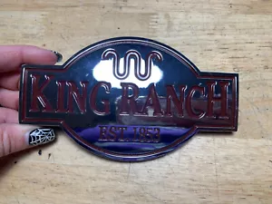 Fits Ford Truck King Ranch Tailgate Emblem Shiny Chrome -qty 2 - Picture 1 of 3