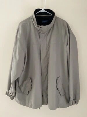 Jaqueta masculina leve bege PGA Tour com forro de lã removível tamanho XXL - Imagem 1 de 4