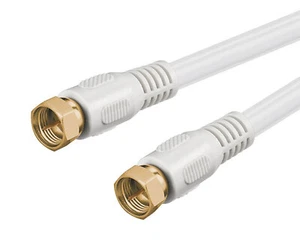 1,5m SAT Koax Kabel Digital TV HD Antennenkabel F-Stecker Koaxialkabel vergoldet - Bild 1 von 4