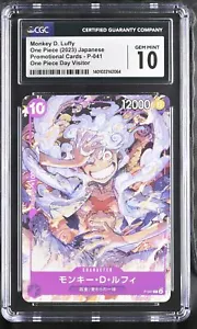CGC 10 GEM MINT Japanese One Piece 2023 Monkey D. Luffy P-041 One Piece Day - Picture 1 of 3
