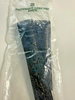 Correa Frederique Constant FCS-B22x18WOCLIP impresión cocodrilo negra 22-18 mm Foto 1 de 4