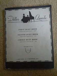 Diller Quaile First Duet Book Piano G. Schirmer Sheet Music Songbook 1918 1946 - Picture 1 of 4
