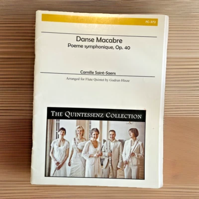 Danse Macabre ~ Op. 40 ~ Camille Saint-Saens ~ G. Hinze, Arr. ~ Flute Quintet - Image 1 of 4