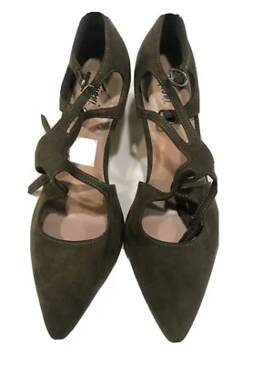 Women's Low HEELS Zise 7 Green Shoes Fioni KWEN STRAPPY - Image 1 of 4