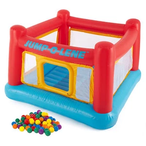 Intex Inflatable Jump-O-Lene Bounce House w/Multi-Colored Fun Ballz, 100 Pack - Picture 1 of 12