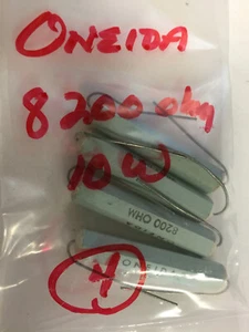 ONEIDA 8200 OHM 10 WATT SANDSTONE RESISTOR 4 PCS - Picture 1 of 1