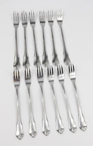 Vintage 12er Set Edelstahl Japan Cocktail Meeresfrüchte Gabeln Top Zustand! - Bild 1 von 4