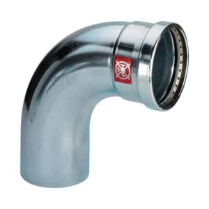 Viega Bogen 90 Grad mit SC Prestabo 1116.1XL in 108,0mm Stahl verzinkt - Bild 1 von 3