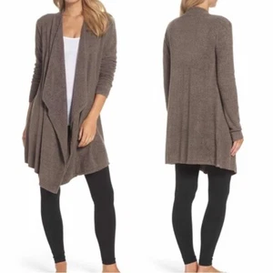 Damen-Cardigan Small/Medium Barefoot Dreams Calypso Bambus schick leicht braun - Bild 1 von 4