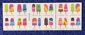 Scott #5294b, "Forever" Frozen Treats, Heftchenscheibe mit 20 Stück, selbstklebend - Bild 1 von 2