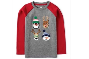 NEW BOYS  Embroidered Long sleeve Holiday Top SIZE 7 BY GYMBOREE * - Picture 1 of 2