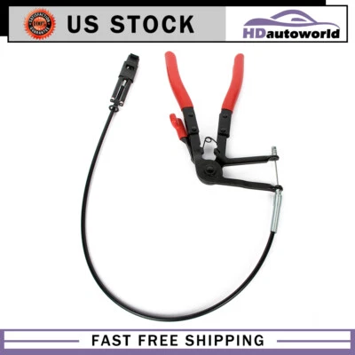 24''Flexible Long Reach Hose Clamp Pliers Remote Action Cable Type Repair Tools - Image 1 of 4