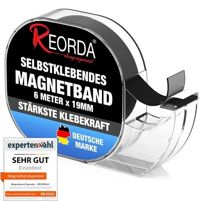 ® Magnetband selbstklebend im Spender - Magnetstreifen - Magnetklebeband herv... - Bild 1 von 4