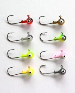 400 NEW 1/8 oz Round Jigheads Jigs Barb Two-tone Seasky Fishing Lures 8 Colors - Picture 1 of 11