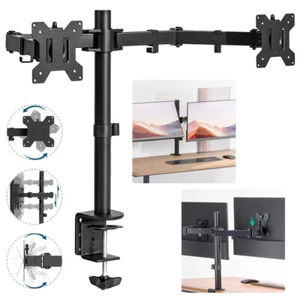 Monitor Doppel Tisch Halterung Bildschirm Ständer 2x 8KG 13–30 Zoll Desk Mount - Bild 1 von 15