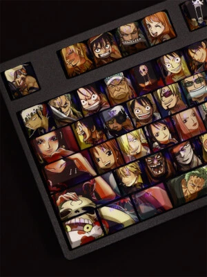 Anime Character Theme Keycaps ONE PIECE 108 keys Set PBT For Cherry MX keyboard - Image 1 of 4